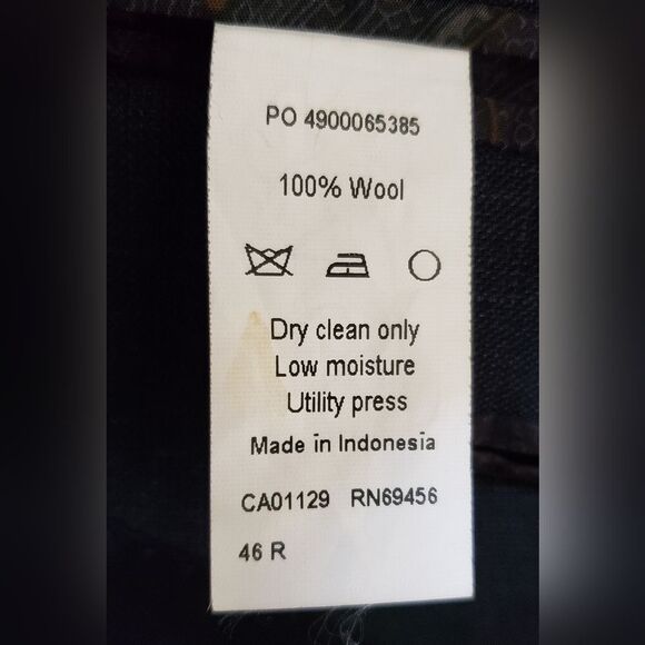 Lauren Ralph Lauren Men's 100% Wool Suit Coat Jacket Size 46 R - Picture 5 of 10